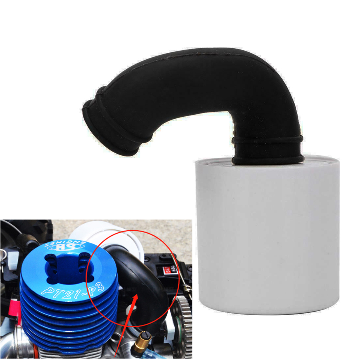 Rc Hobby Nitro - RC 1/8 Air Filter Cleaner Upgraded