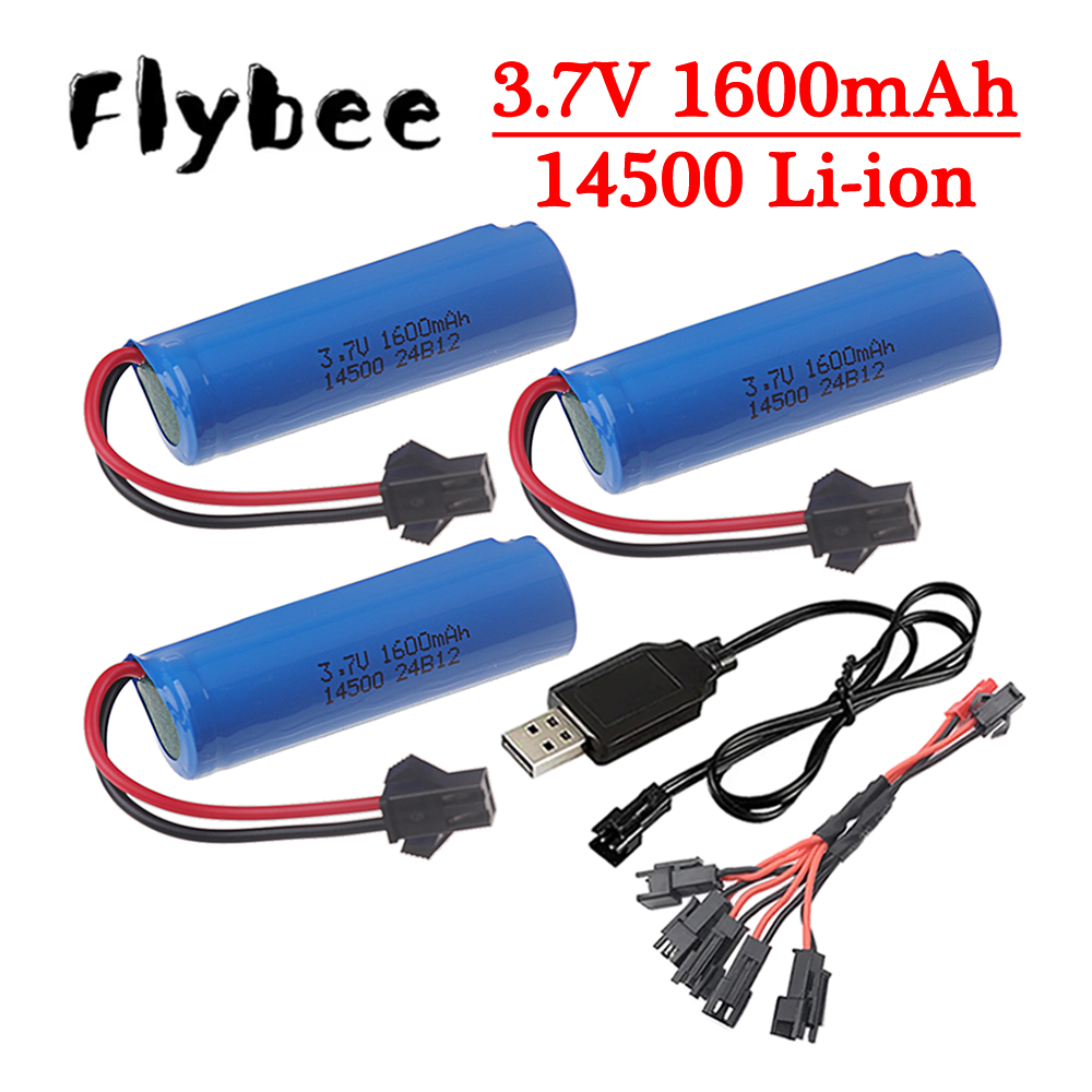 Rc Hobby Hub - Original 3.7v 14500 1600mAh Lipo battery