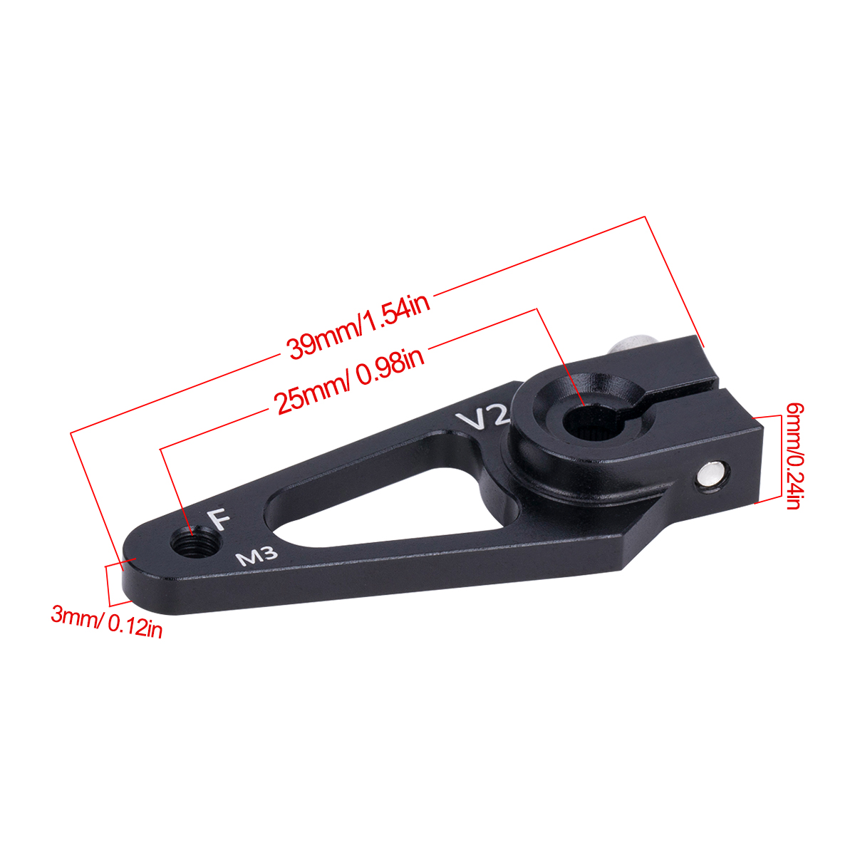 7075 Aluminum 25T Servo Horn M - Rc Hobby Racing recension och pris