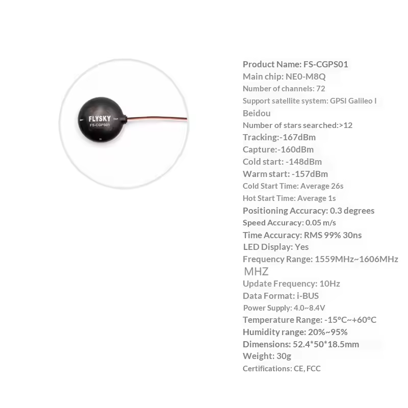 Flysky FS-G11P GPS FS-CGPS01 7 - Rc Hobby Racing recension och pris