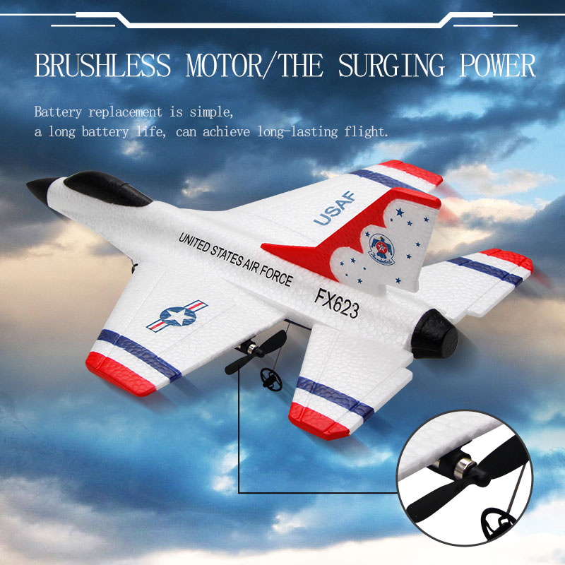 New Fx623/F16 RC Airplane Two  - Rc Glider Foam Wing recension och pris