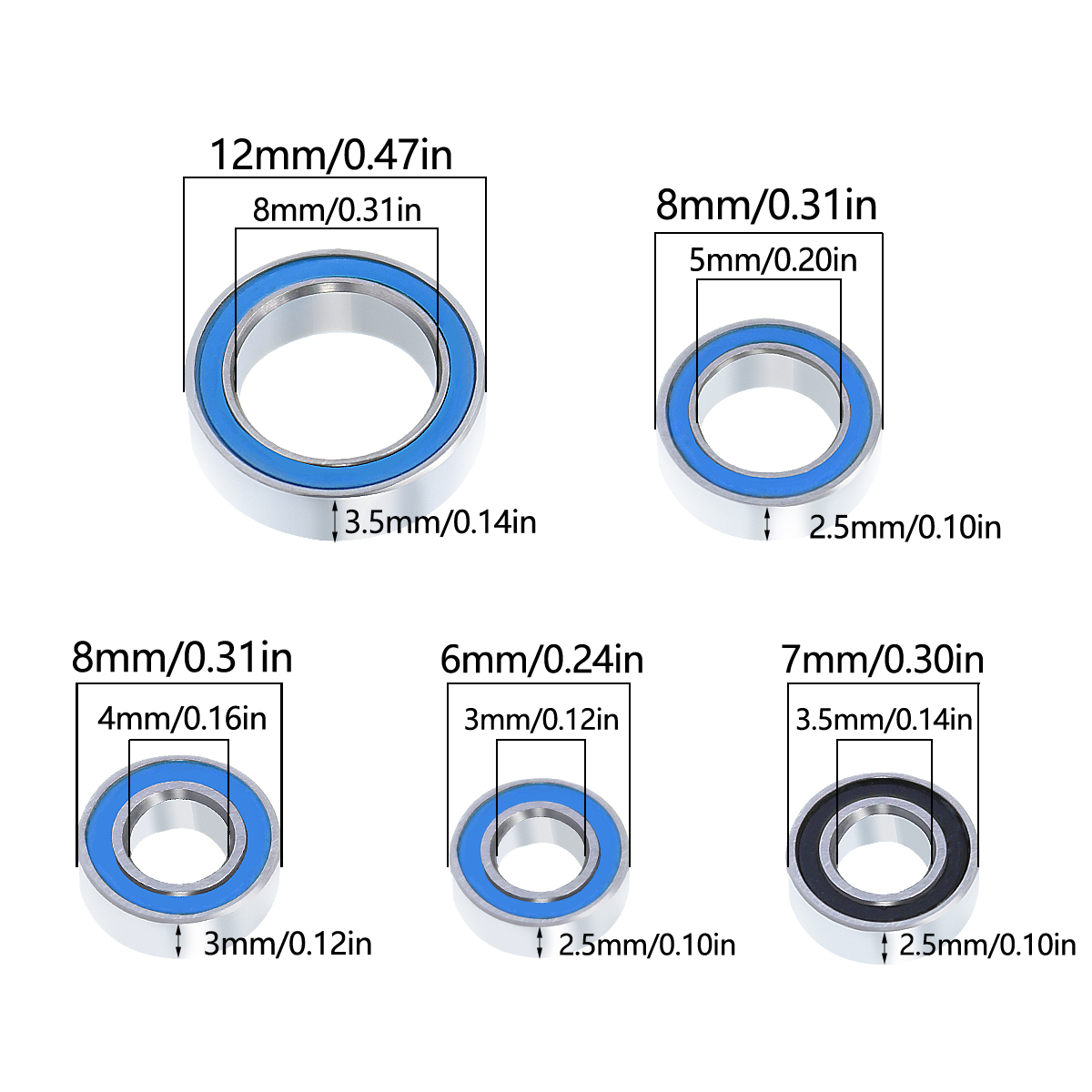 22Pcs Wheel Hub Axle Sealed Be - Rc Hobby Warehouse recension och pris