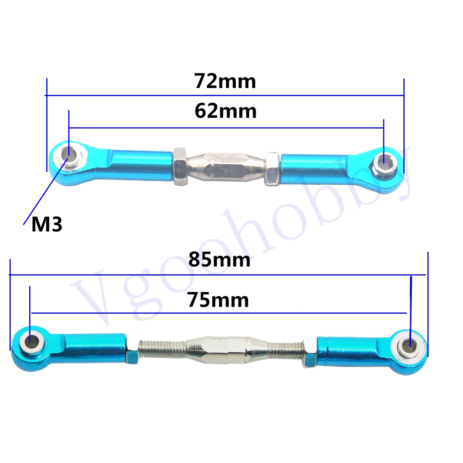 4Pack Metal Alloy RC Turnbuckl - Rc Hobby Warehouse recension och pris