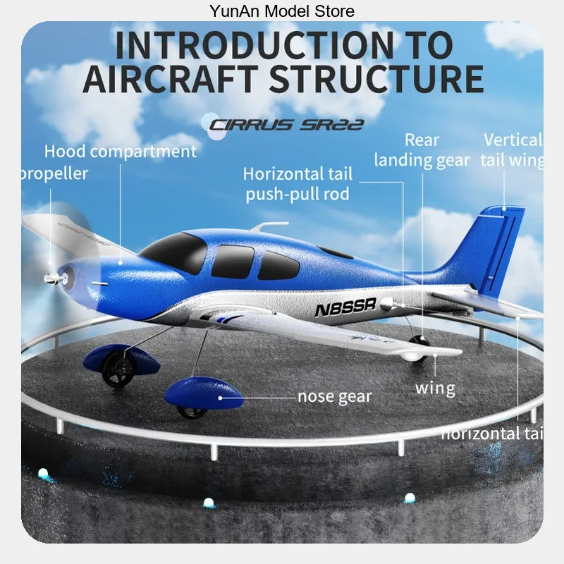 QIDI 580 520mm Wingspan 4CH RC - Rc Glider Foam Wing recension och pris