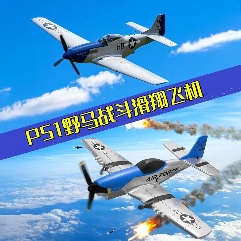 Z63 Rc Fixed Wing Glider P51 M - Rc Glider Foam Wing recension och pris