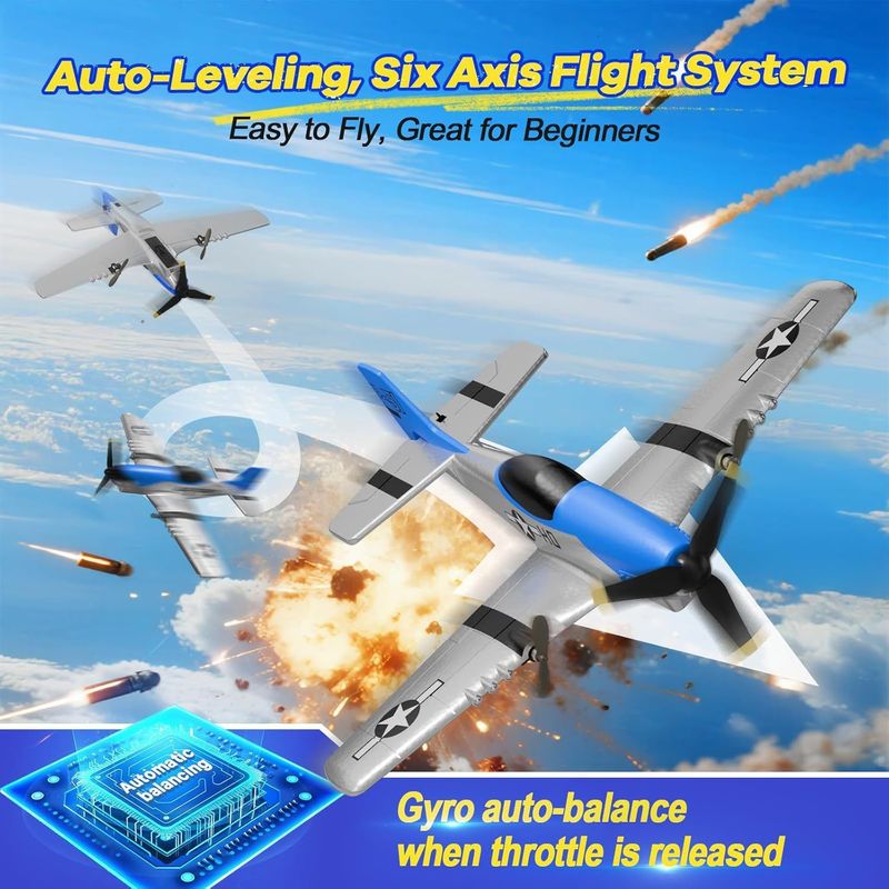 Z63 Rc Fixed Wing Glider P51 M - Rc Glider Foam Wing recension och pris